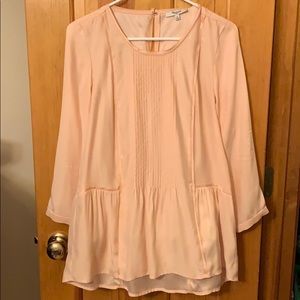 Madewell blush silk blouse